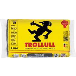 Trollull Extra Large Steel Wool Pads Grade 00 (Pack 8)