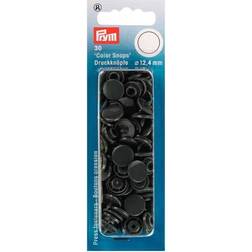 Prym Plasttryckknappar Color snaps Ø12,4 mm Mörk Grå 30 st