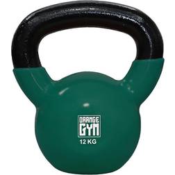 Gym Kettlebell de vinilo 12 kg verde oscuro