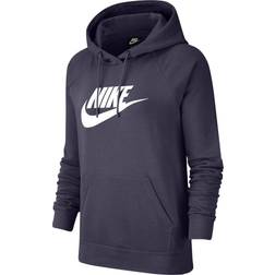 Nike Sportswear Essential Fleece Pullover Hoodie Women's - Dark Raisin/White