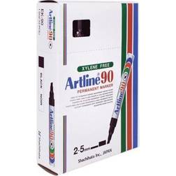 Artline EK 90 Permanent Marker Black 2-5mm 12-pack