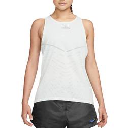 NIKE Dri-FIT ADV Run Division Tank Top Women - Barely Green/Black