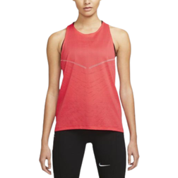 Nike Dri-FIT ADV Run Division Tank Top Women - Light Fusion Red/Black