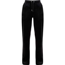 Juicy Couture Del Ray Diamante Track Pant Velour- Black