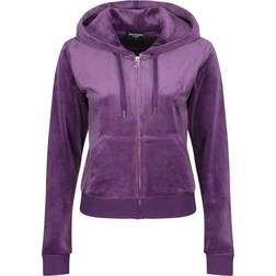 Juicy Couture Classic Velour Robertson Hoodie - Blackberry Cordial