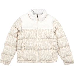 The North Face Women's 1996 Retro Nuptse Jacket - Silver Grey Leopard Print/Gardenia White