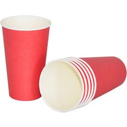 Røde Party Cups i Pap 24-pak