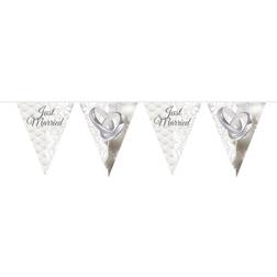 Folat Flagbanner Just Married. 10 meter