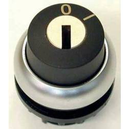 Eaton Nøgleomskifter, 2 still, sort, 22 mm