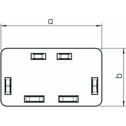 OBO Bettermann Endestykke 60x90mm