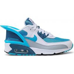 Nike Air Max 90 Flyease GS - White/Laser Blue/White