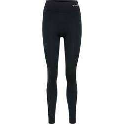 Hummel Clea Seamless Mid Waist Tights Women - Black Melange