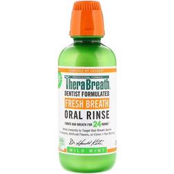 TheraBreath Fresh Breath Dentist Formulated Oral Rinse Mild Mint Flavor 16 Ou