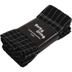 Borg Living 6746-5 5-pack Kökshandduk Svart (100x50cm)