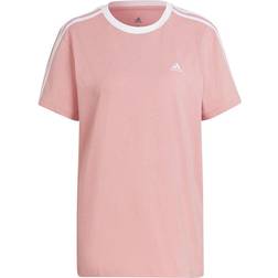 adidas 3 Stripes BF Short Sleeve T-shirt - Wonder Mauve/White