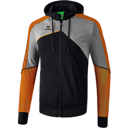 Erima Premium One 2.0 Training Jacket with Hood Men - Black/Grey Marl/Neon Orange