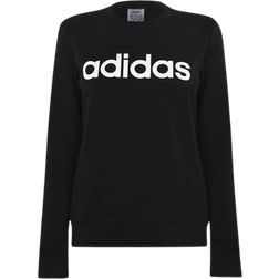 Adidas Essentials Linear Crewneck Black/White Female