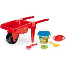 Wader Giant red wheelbarrow with sand kit