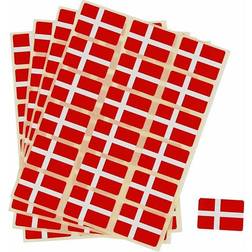 Creativ Company Selvklæbende danske flag, 15 x 22 mm, pakke a 72 stk