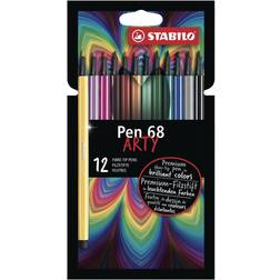 Stabilo Pen 68 Fibre Tip Pack of 12