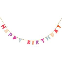 Talking Tables Decoration Party Celebration Rose 3 metres (10ft) Pretty Pink Happy Birthday Bunting Banner Garland, ROSEGARLAND
