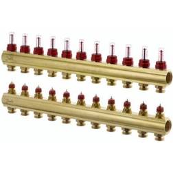 Danfoss FHF-11F gulvvarmemanifold 11 11 med flowmeter