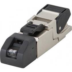 Telegärtner J00026A2002, RJ45, Sort, Rustfrit stål