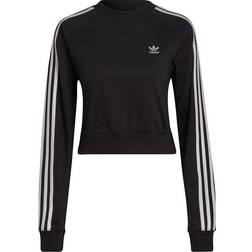 adidas Women's Originals Adicolor Classics High Shine Crew Sweatshirt - Black