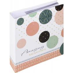 Walther Design design ME-486-R Amazing Memories, Memo slip-in album 200 photos 4x6 inch (10x15 cm) salmon