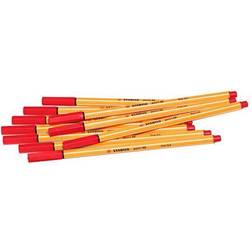 Stabilo Fineliner Point 88 0.4mm Red 10-pack