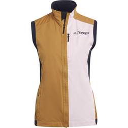 Adidas Terrex Xperior Cross-Country Ski Soft Shell Vest Women - Mesa/Clear Pink