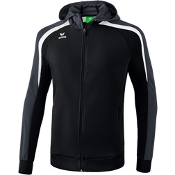 Erima Liga 2.0 Training Jacket with Hood Kids - Black/White/Dark Grey