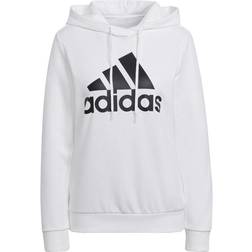 adidas Women's Essentials Relaxed Logo Hoodie - White/Black