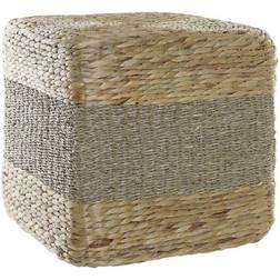 Dkd Home Decor Fotpall Fibrer Naturell Sjögräs (42 x 42 x 40 cm) Fotpall