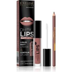 Eveline Cosmetics Oh My Lips Liquid Matt Lip Kit 02 Milky Chocolate 4,5 ml 1 stk