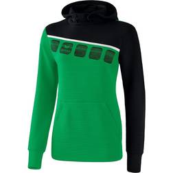 Erima 5-C Hoody Women - Emerald/Black/White