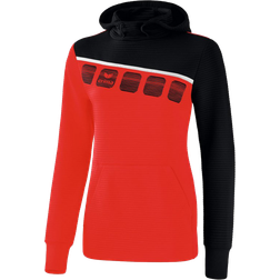 Erima 5-C Hoody Women - Red/Black/White