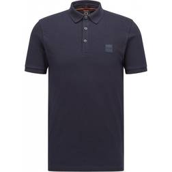 HUGO BOSS Stretch Cotton Slim Fit with Logo Patch Polo Shirt - Dark Blue