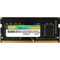 Silicon Power DDR4 module 16 GB SO-DIMM 260-pin 3200 MHz PC4-25600 Puskuroimaton