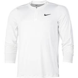 Nike Court Dri-FIT Advantage Half-Zip Long Sleeve Men - White/White/Black