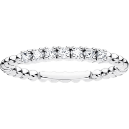 Thomas Sabo Bague perles avec pierres blanches argent bianco TR2323-051-14-56 argenté/blanc