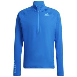 Adidas Adizero 1/2 Zip Long Sleeve Top Men - Blue Rush