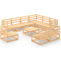 vidaXL 3075789 Loungesæt, 1 borde inkl. 9 sofaer