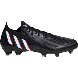 adidas Predator Edge.1 Low FG - Core Black/Cloud White/Vivid Red