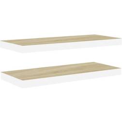 vidaXL - Wall Shelf 31.5" 2pcs