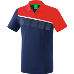 Erima 5-C Polo Shirt Kids - New Navy/Red/White