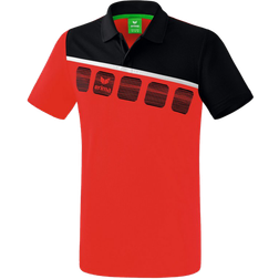 Erima 5-C Polo Shirt Men - Red/Black