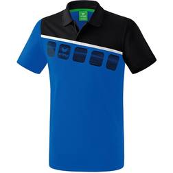 Erima 5-C Polo Shirt Kids - New Royal/Black/White