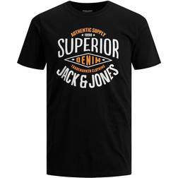 Jack & Jones Logo Decorated T-shirt - Black