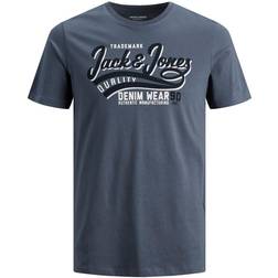 Jack & Jones Logo Decorated T-shirt - Blue/Grisaille